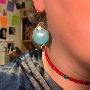Hand made Turquoise earrings